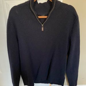J. Crew Wool Quarter Zip Sweater